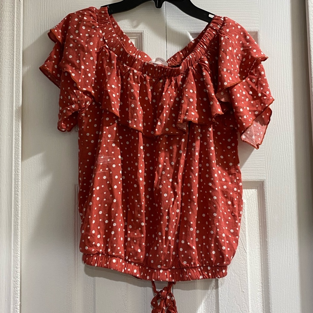 Pink Polkadot Shirt